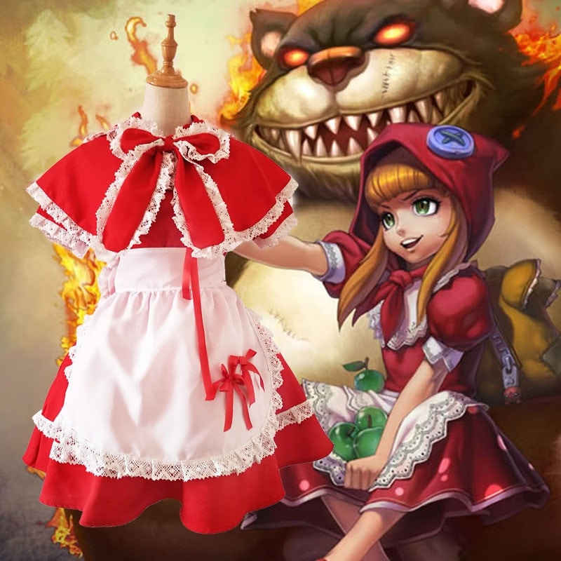 【2025新作】英雄赤ずきん連盟lolcosアンメイド服コスプレ衣装クリスマス魔女5点セット