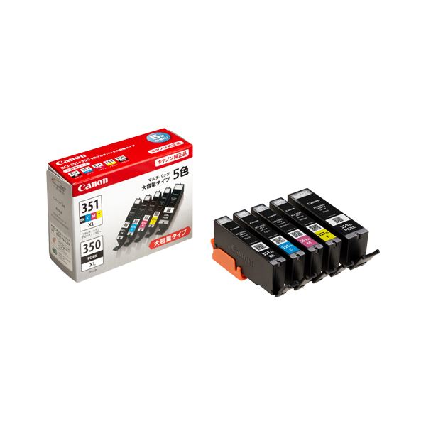 キャノンインクタンク (5色入りマルチパック×1P) BCI-351XL+350XL／5MP