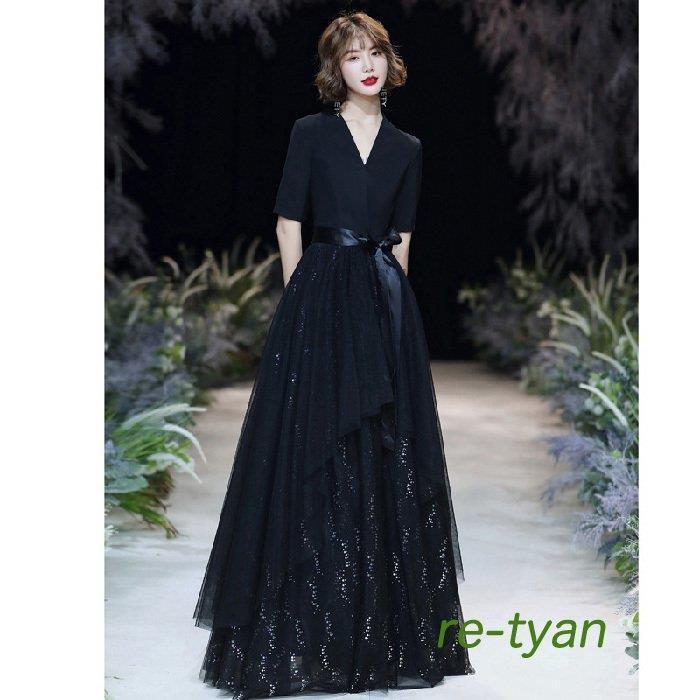 ロングドレス 演奏会 発表会大人ドレス成人式 パーティードレス 結婚式2次会 お呼ばれマキシ丈ドレス20代30代40代きれいめ ブラックドレスXS-2XL フォーマル