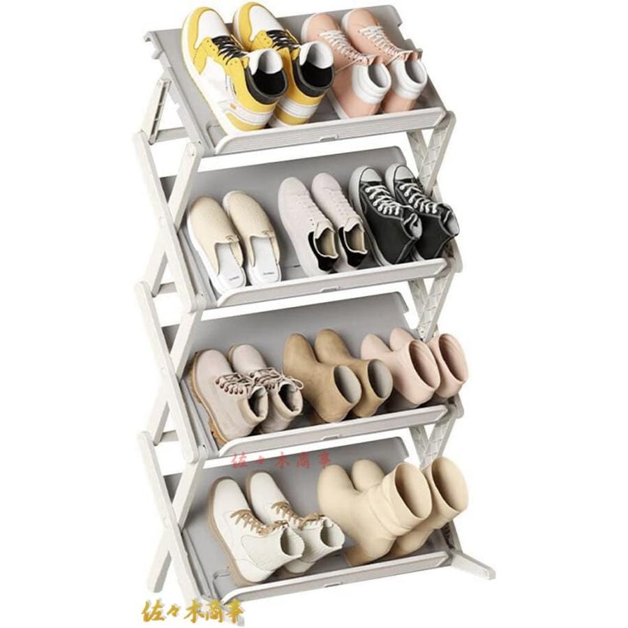 今日のイベント 新商品20%オフ シューズラック 折りたたみ式 靴棚 スリム 下駄箱 靴置き 斜め置き可能 省スペース 完成品 組み立て不要 玄関収納 おしゃれ 靴入れ3枚購入で200円OFF