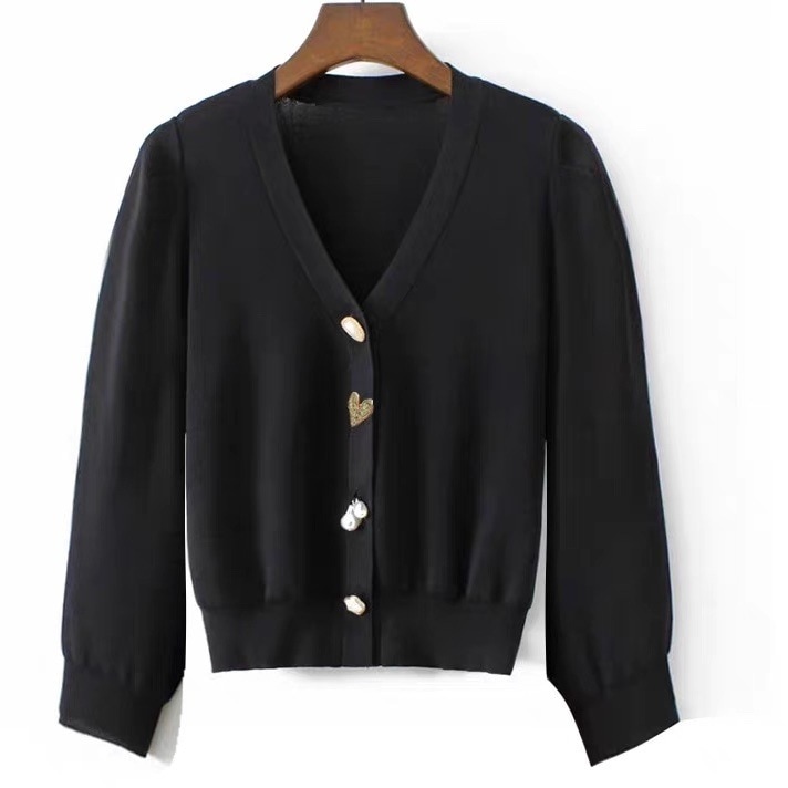レディース トップス ニット カーディガン 長袖 Vネック アシンメトリー フェミニン ストリート 前開き ボタン かわいい 大人可愛い おしゃれ かっこいい ラフ ガーリー クール 存在感 抜け感