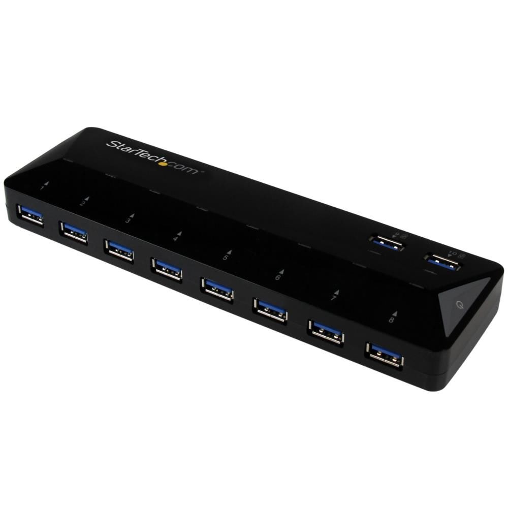 StarTech.com [ST103008U2C] 10ポート USB 3.0ハブ 急速充電専用ポ