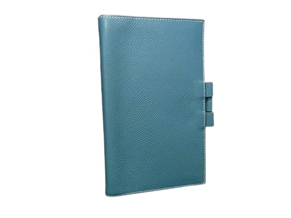 手帳カバー アジェンダ ヴィジョン ヴォーエプソン - シルバー金具 ブルージーン 文房具 ブランド雑貨 小物 ギフト 誕生日プレゼント 男女兼用 レディース メンズ【本物保証】