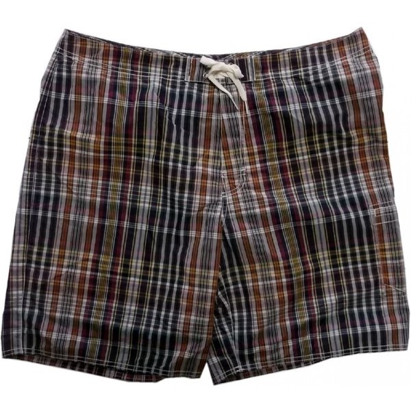 海水パンツ 水着 チェック ネイビー PR6-072