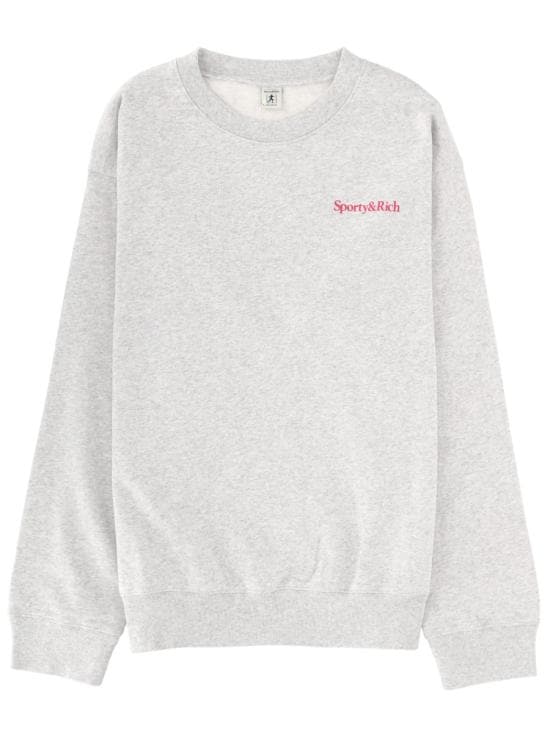 SPORTY & RICH Men Tunic Tops ST07167300GY03 HEATHERGREY