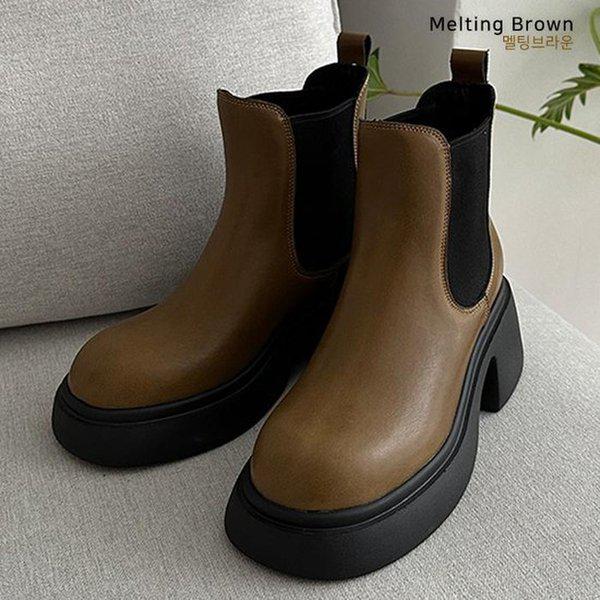 女性用がぼしアンクルブーツチェルシーブーツMT03