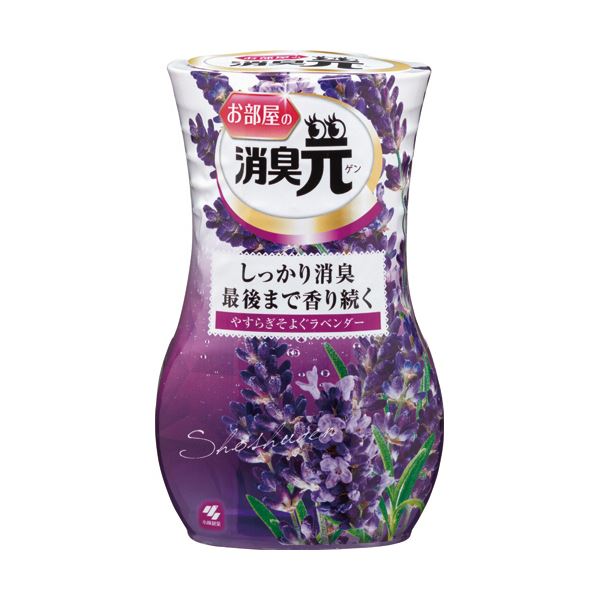 （まとめ）小林製薬 お部屋の消臭元 やすらぎそよぐラベンダー 400ml 1セット（5個） [x3]
