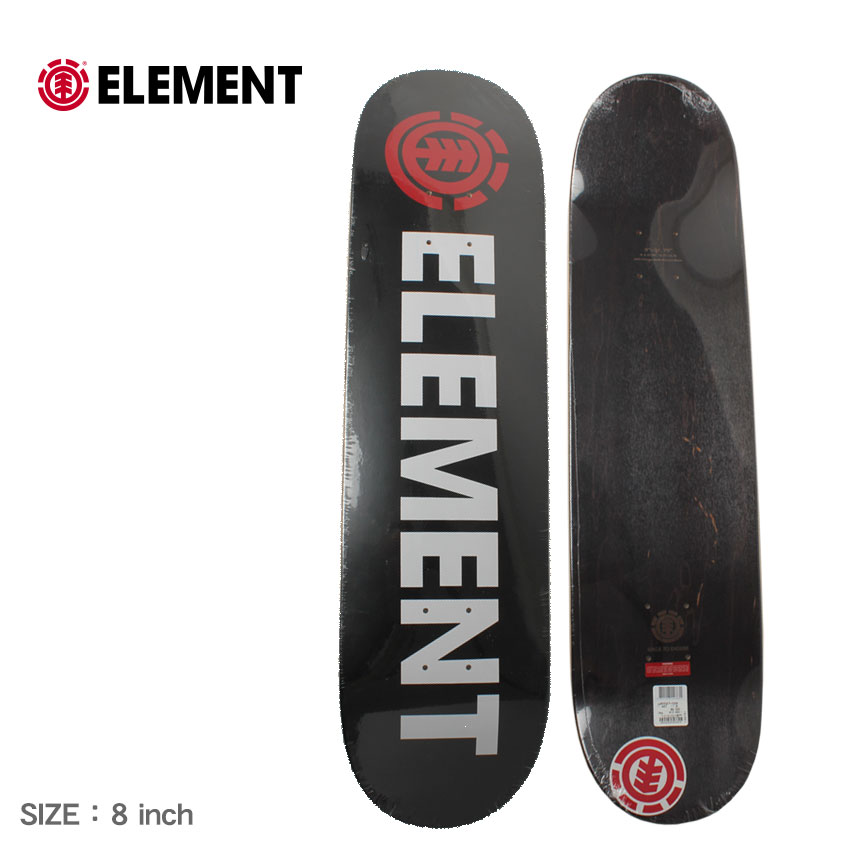 【商品未使用】ELEMENT スケートボード コンプリート 赤黒 ELEMENT スケートボード コンプリート 赤黒