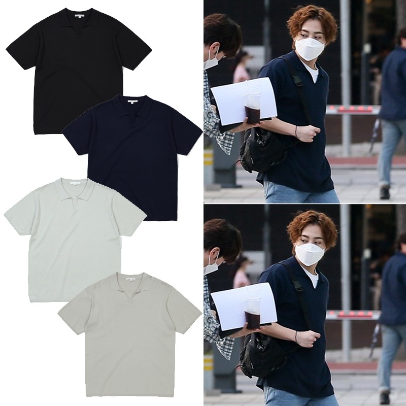 [KIIMUIR] ニットカラーTシャツ_EXOシウミン着用 5,753円