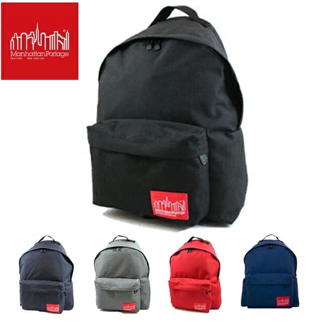 マンハッタンポーテージ Manhattan Portage メンズ レディース MP1210 ビッグアップルバックパック ナイロン M ブラック レッド ネイビー グレイ