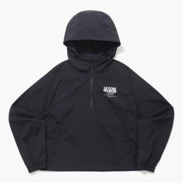 ウィンドブレーカー CQK QQ122OJK27-BLK ウィメンズ ストレッチ ウーブン カラーブロック アノラック / BLACK