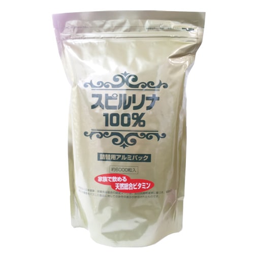 スピルリナ100％ 6000粒 詰替用 発売元：ジャパンアルジェ スピルリナ 海洋深層水 5,262円