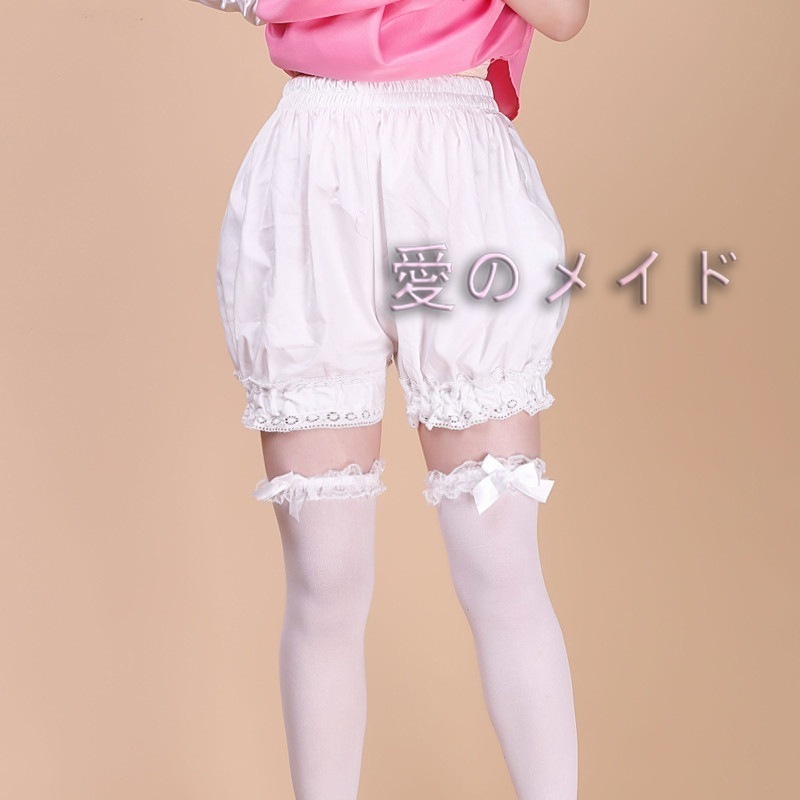 コスプレ防走光綿レースカボチャズボンlolitaポケット付き