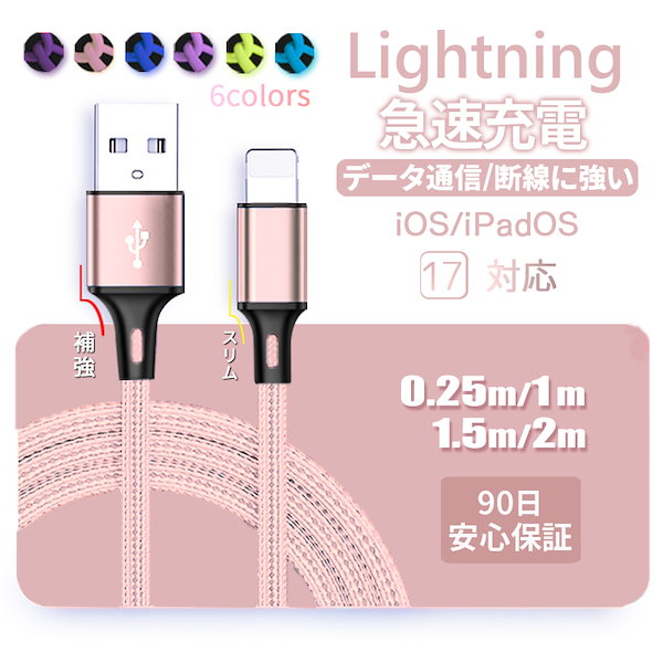 Type-c 充電ケーブル iPhone15 充電コード 0.25m 1m 2m 3m タイプc 急速充電 Android スマホ 携帯コード USB ケーブル