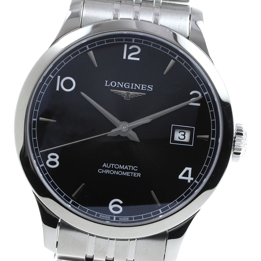 ロンジン LONGINES L2.820.4 レコード デイト 自動巻き メンズ 美品 箱保証書付き_817053【中古】