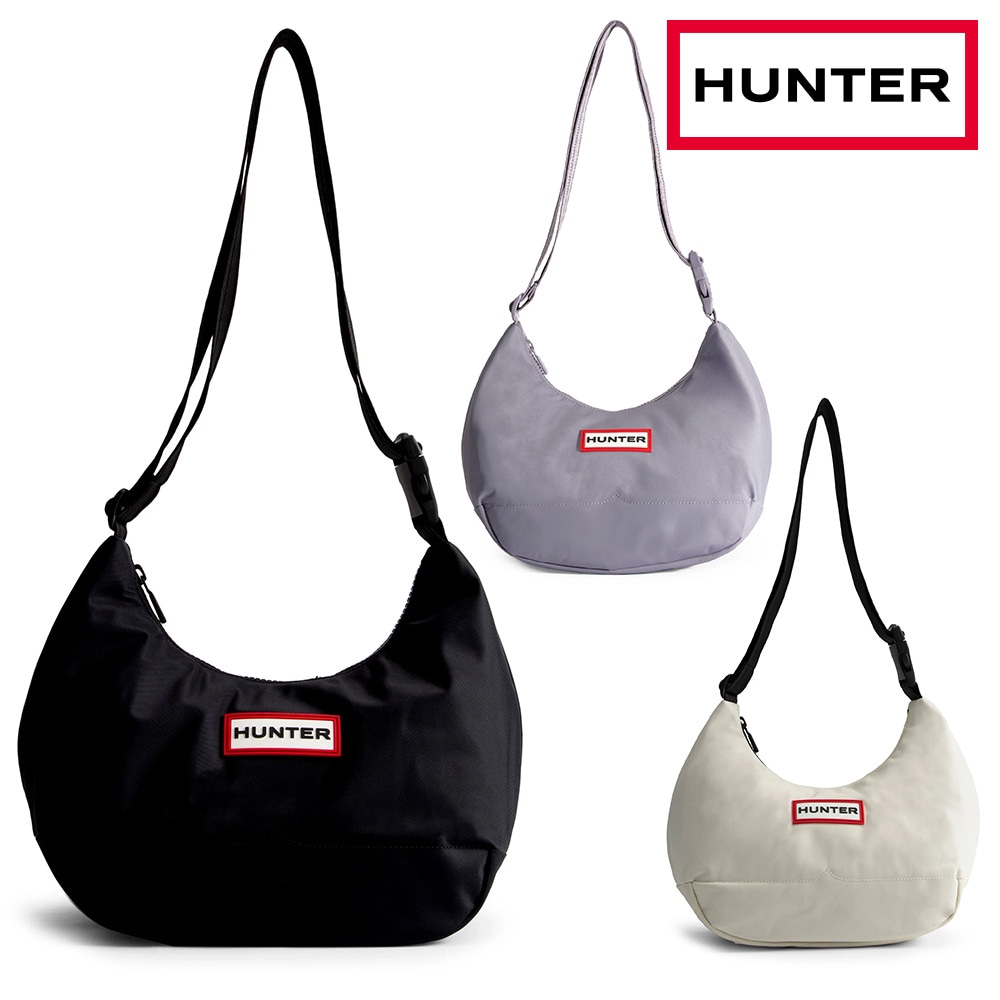 HUNTER バッグ メンズ レディース UBS3601KBM ハンター NYLON MIDI HOBO ショルダーバッグ クロスボディバッグ