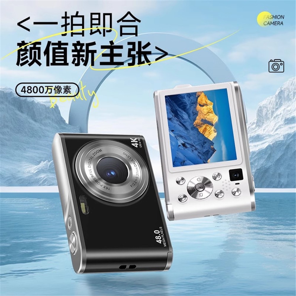 デジタルカメラ Dc306 Hd デュアルカメラファッションキャンパスカードカメラセルフィービデオオートフォーカス
