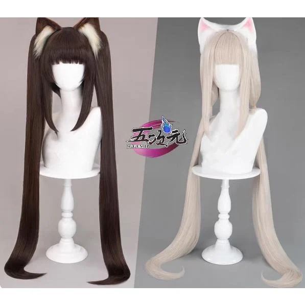 2026新作 ウィッグ UWOWO　ネコぱら　コスプレ　ショコラ＆バニラ　ウィッグ　耳付