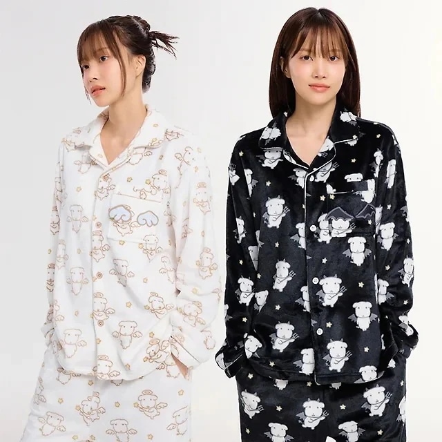 ガナディ x SPAO 天使と悪魔 スリーピング パジャマ 2種_SPPPG11U04 / 가나디 천사와 악마 수면 파자마 / 公式グッズ GANADI