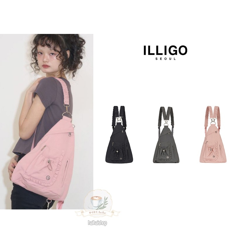 【韓国人気】Sling Shirring Backpack - 3 COLOR