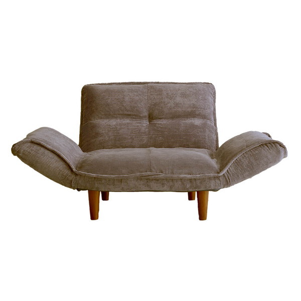 ホームテイスト SH-07-CDS1P 肌触りが良いコーデュロイソファ 1人掛け Qooliss-クーリス- ブラウン メーカー直送 11,722円