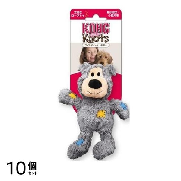 コング ワイルドノット テディ S グレイ 1個入 10個セット
