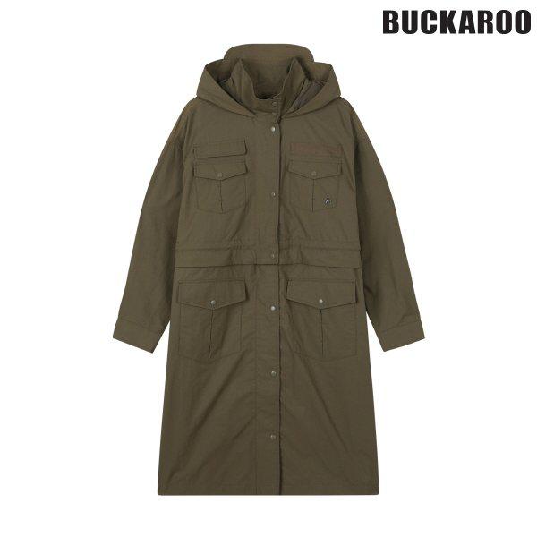 [驪州店] 女性用取り外し可能ロング丈ミリタリージャケット(B241JP510P)