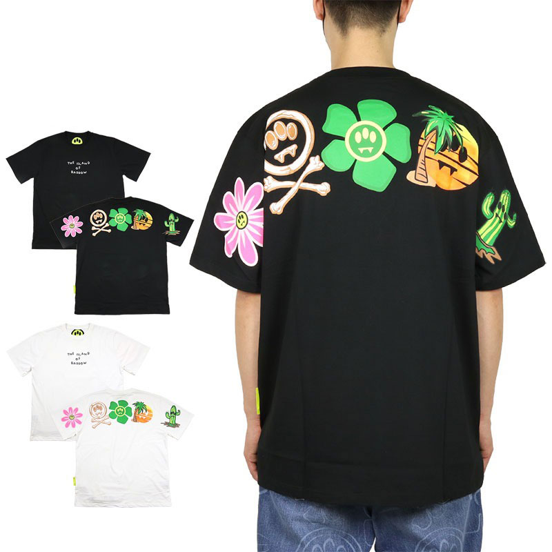 バロー Tシャツ BARROW 半袖Tシャツ メンズ レディース ブランド 大きいサイズ 027