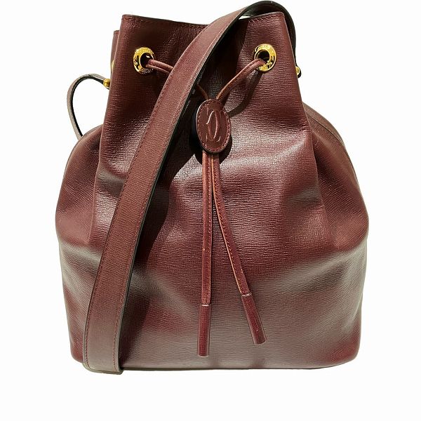 カルティエ マトラッセ 巾着 バッグ ショルダーバッグ ユニセックス【中古】