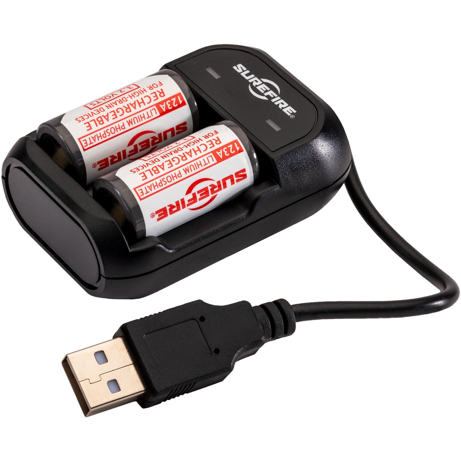 シュアファイアTWO LFP123 LI-FE-PH RECHARGEABLE CELLS, CHARGER