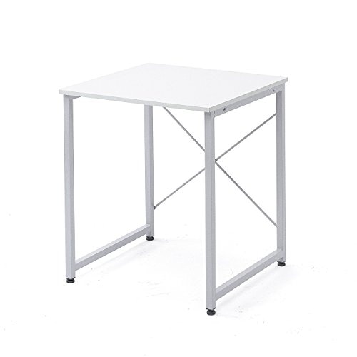サンワダイレクト シンプルワークデスク 幅60cm奥行60cm 組立簡単 モニターアーム対応 パソコンデスク ホワイト 100-DESKF001