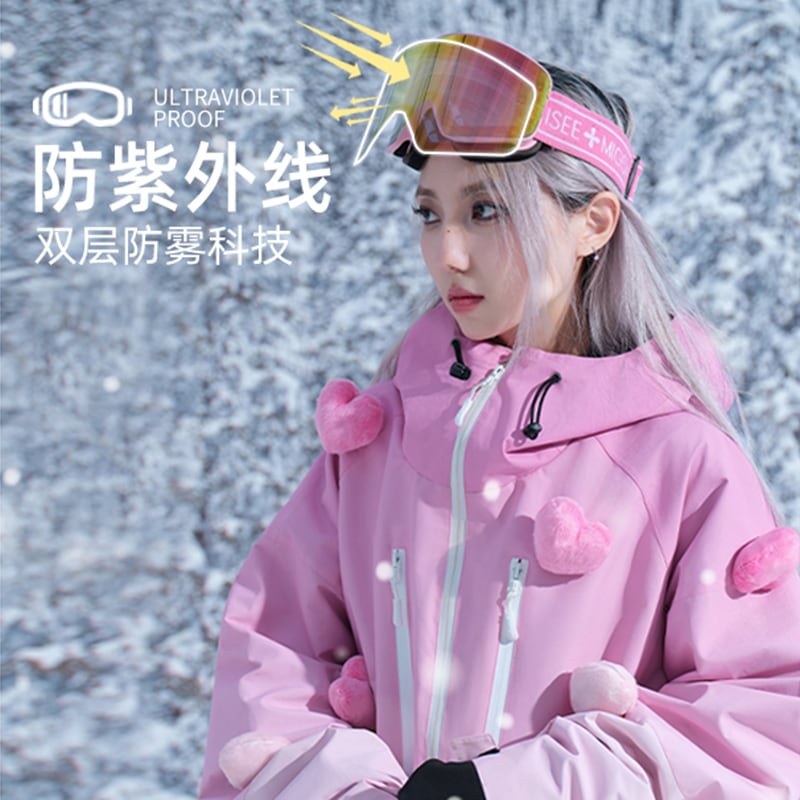 スポーツ ゴーグル 眼鏡 スキーゴーグル メガネ スノボーゴーグル スノボー眼鏡 スキーメガネ ダブルレンズゴーグル 男女兼用 UV 紫外線カット