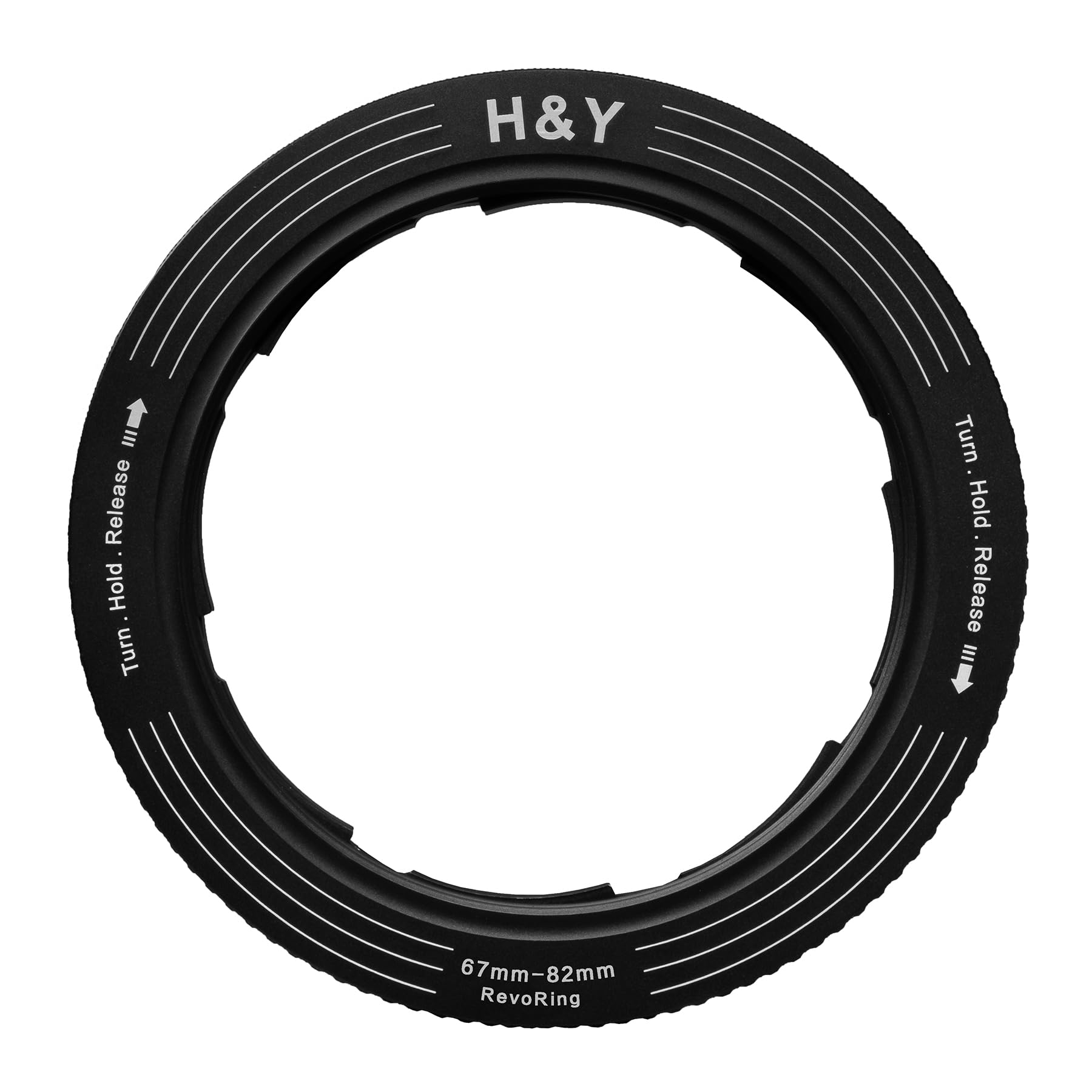 H&Y ステップアップリング REVORING 67-82mm ブラック レボリング フィルター径変換アダプター 82mmフィルター用 可変式 RS82