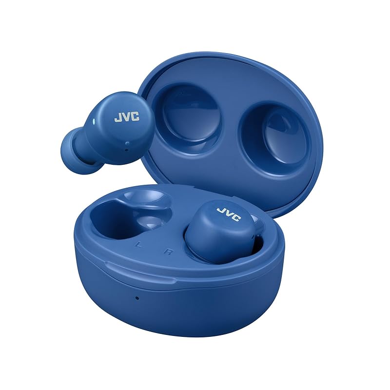 JVCケンウッド JVC HA-A5T-A ワイヤレスイヤホン Bluetooth 小型 軽量 最大15時間再生 Bluetooth Ver5.1対応 ブルー