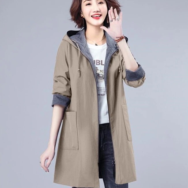 スプリングコート レディース トレンチコート フード ロング 秋物 春コート 通勤 美品 春 アウタ 6,532円