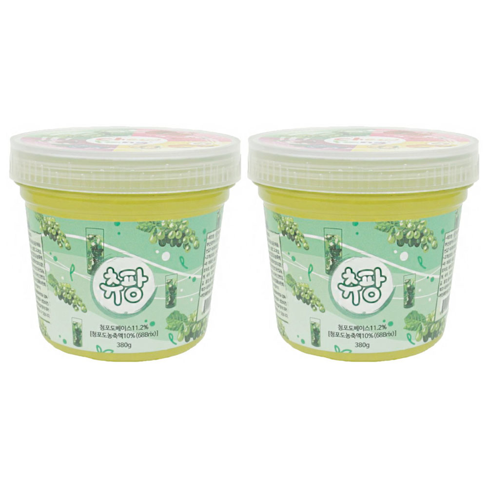 [ChewPang] PoppingBOBA [Green grape] 380g X 2個 チュパン ポッピングボバ 流行 ASMR 韓国食品 お土産 プレゼント YouTube ティックトック t