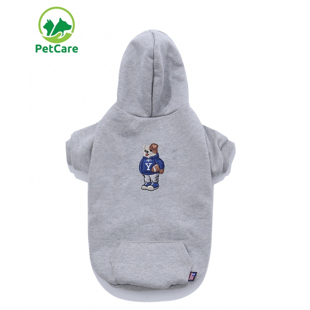 YALE EMBROIDERY UNIVERSITY DAN DOGGY パーカー グレー