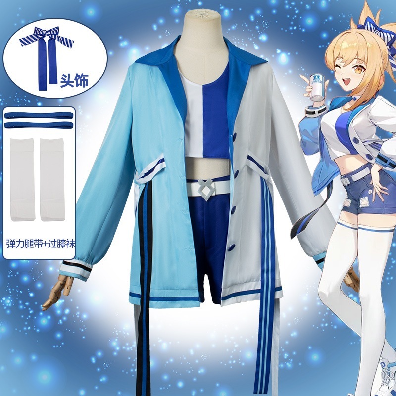 原神 Cos 服 Xiaogong Cospaly ローソン共同ブランドかわいいスタイル女性ゲーム ジャケットウィッグ