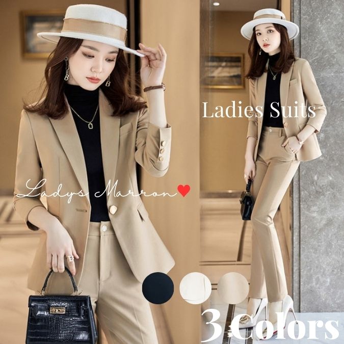 2点購入で200円割引期間限定オファー ビジネススーツ パンツスーツ レディース 上下 レディーススーツ 大学生 かっこいい 女性スーツ リクルートスーツ 就活スーツ 黒スーツ 白スーツ セットアッ