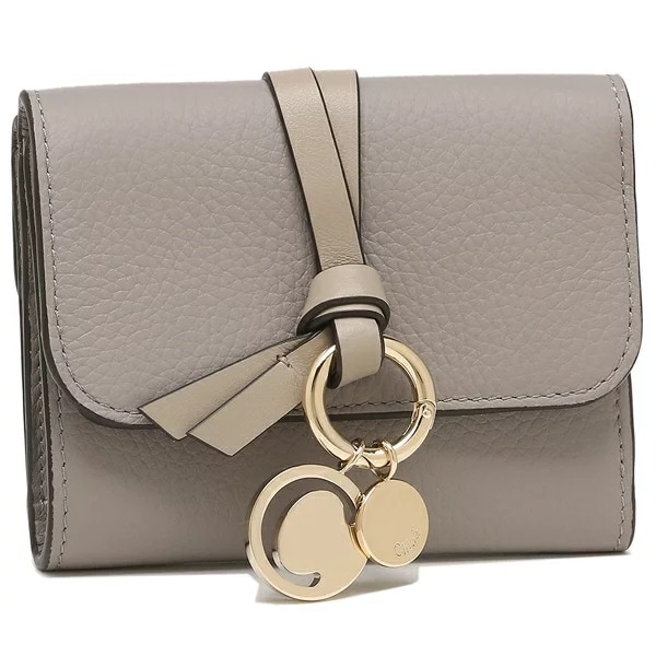 三つ折り財布 アルファベット ミニ財布 グレー レディース CHC21WP945F57 053