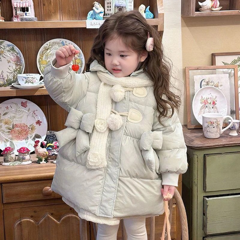 女の子中綿コート 子供用冬季棉袄 ベビー加厚中綿 冬用アウター キッズ　アウター