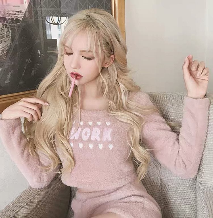 雑志で绍介されました韓国ファッション ウィッグ 怠惰な風 エアバングス ロングヘア ファッション sweet系 ナチュラル 上品映え ロリータ オシャレ 個性 シンプル 気高い