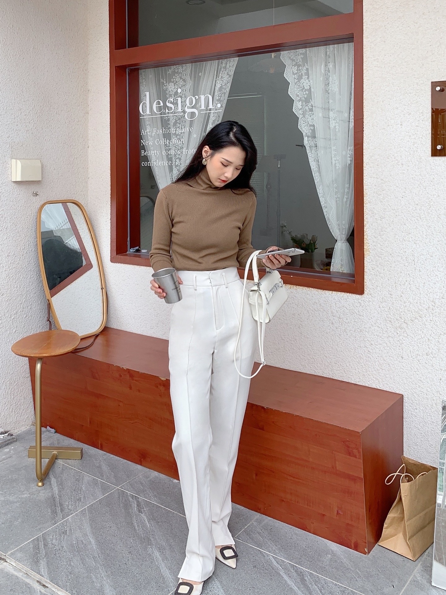 文件 图片 30/1000 实时翻译 划译 高級感ストレートモップパンツ子供用パンツウエストパンツドロップ感ストレートパンツカジュアルハイウエスト四季柄