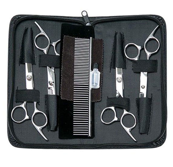 ディンドンペット ペット美容ハサミ5点セット / 高級ステンレス材質 / 専門家 初心者 5,391円