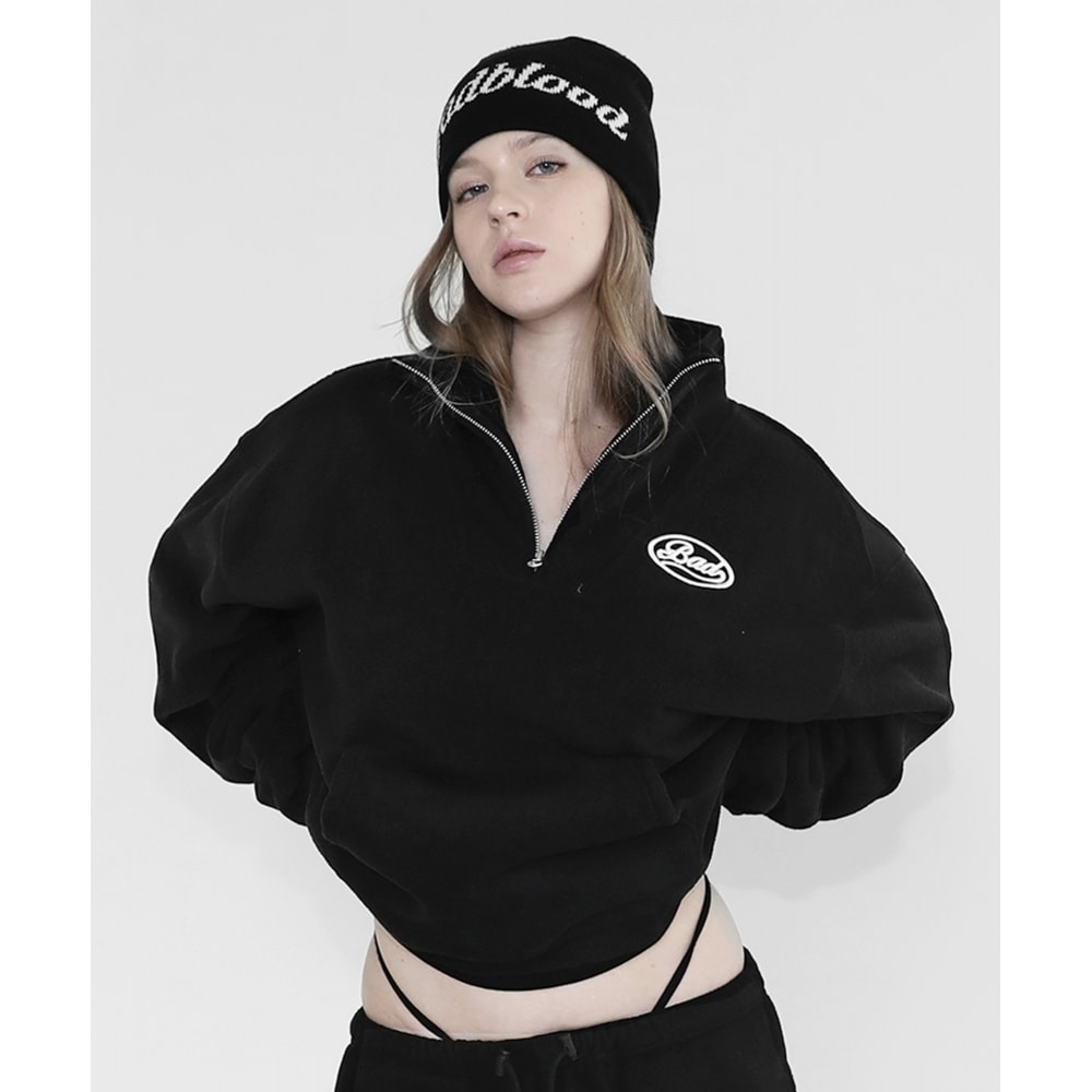 BADBLOOD フラッフィーアノラック-ブラック