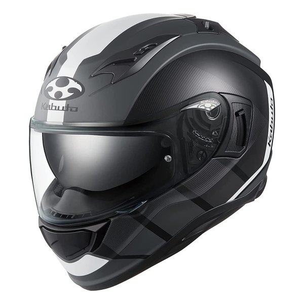 オージーケーカブト カムイ・3 ジャグ JM フラットブラックホワイト L 59-60cm サイズ KAMUI3JMFBKWHL