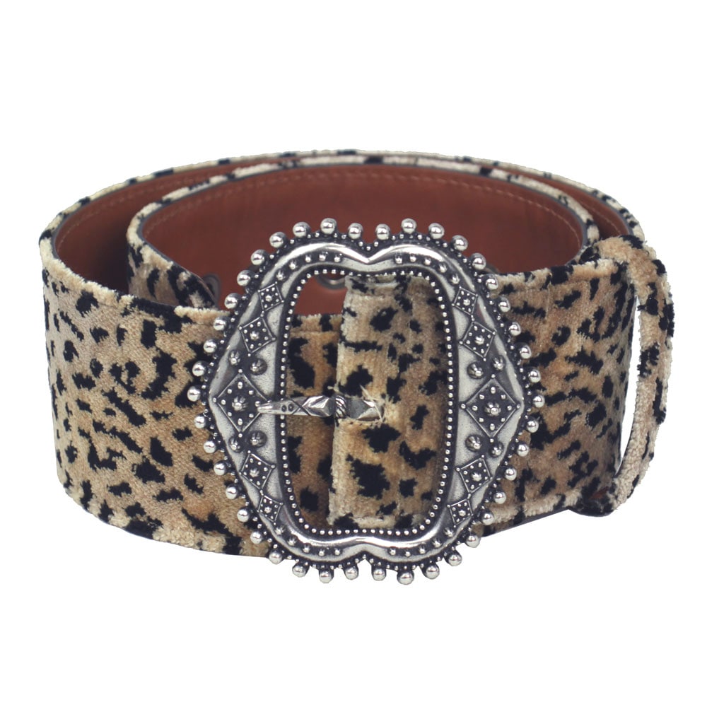 ベルト レディース ウエストマーク ワイドベルト レオパード 30インチ 75cm 1N217 5906 0800