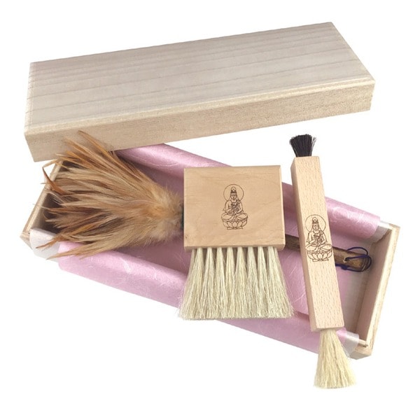 高級仏壇ブラシ/仏壇用品 [3点セット] 幅広ブラシ/角両毛ブラシ/毛ばたき 日本製 アートブラシ社 7,837円