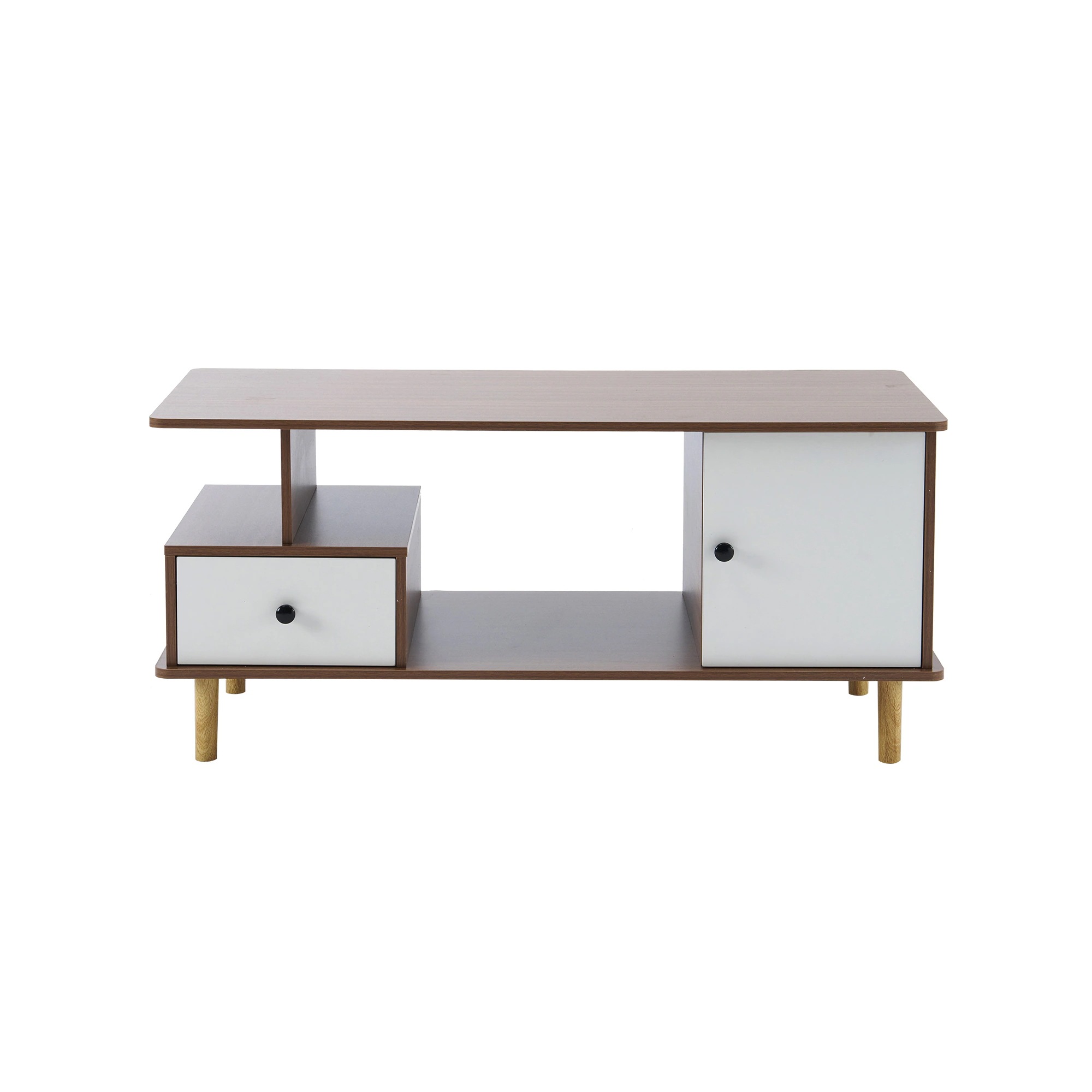 新作 E1新作登場センターテーブル ローテーブル テレビ台 引出し付き ラック付き 収納付き 3色 大容量 多機能 リビングテーブル おしゃれ 北欧 カフェテーブルブラウン