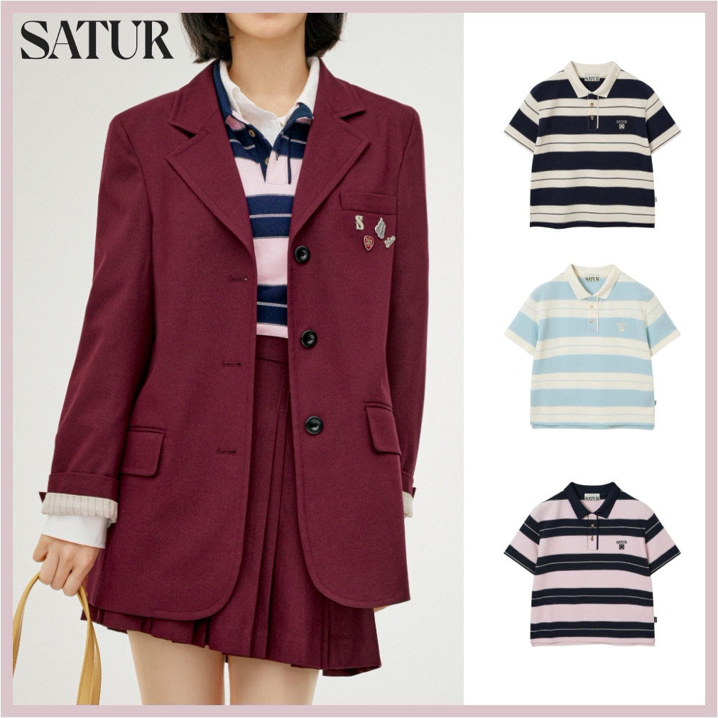 Apero Stripe Pique T-Shirt